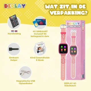 DEPLAY 4G KidsWatch Smartwatch Roze