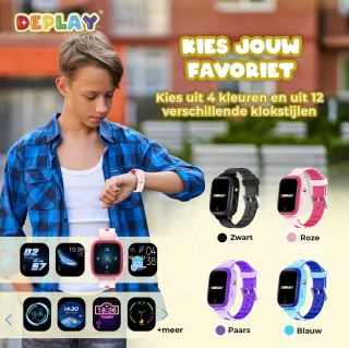DEPLAY 4G KidsWatch Smartwatch Roze