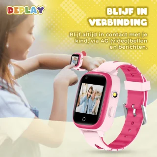 DEPLAY 4G KidsWatch Smartwatch Roze