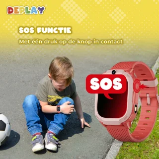 DEPLAY KidsWatch Explorer 4G - Kinder Smartwatch (4-8 jaar) - Rood