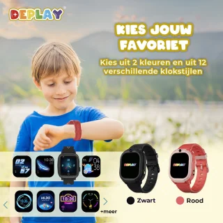 DEPLAY KidsWatch Explorer 4G - Kinder Smartwatch (4-8 jaar) - Rood