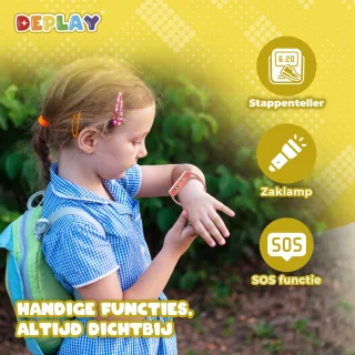 DEPLAY KidsWatch Explorer 4G - Kinder Smartwatch (4-8 jaar) - Rood