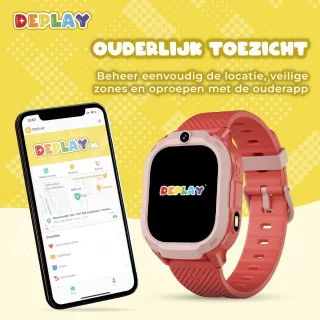 DEPLAY KidsWatch Explorer 4G - Kinder Smartwatch (4-8 jaar) - Rood