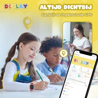DEPLAY KidsWatch Explorer 4G - Kinder Smartwatch (4-8 jaar) - Rood