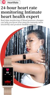 DrPhone Ai Hydro2 Dames Smartwatch Roségoud