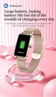 DrPhone Ai Hydro2 Dames Smartwatch Roségoud