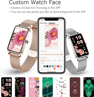 DrPhone Ai Hydro2 Dames Smartwatch Roségoud