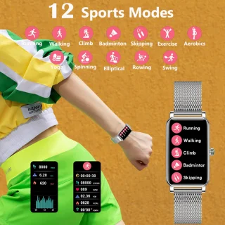 DrPhone Ai Hydro2 Smartwatch Dames Zilver