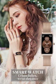 DrPhone Ai Hydro2 Smartwatch Dames Zilver