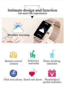 DrPhone Ai Hydro2 Smartwatch Dames Zilver