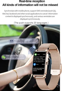 DrPhone Ai Hydro2 Smartwatch Dames Zilver