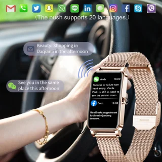 DrPhone Ai Hydro2 Smartwatch Dames Zilver