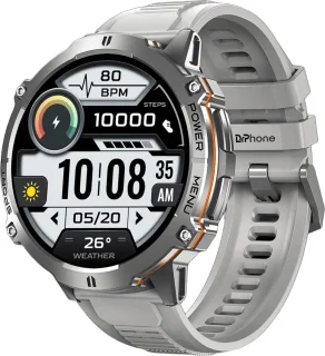 DrPhone ChronaX Max Rugged Smartwatch - Zilver