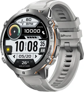 DrPhone ChronaX Max Rugged Smartwatch - Zilver