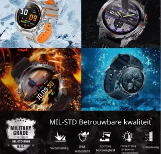DrPhone ChronaX Titan GPS Smartwatch Camouflage