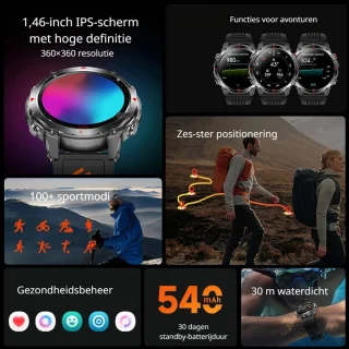 DrPhone ChronaX Titan GPS Smartwatch