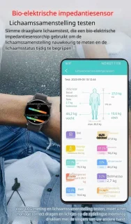 DrPhone ChronaX3 Smartwatch Zwart