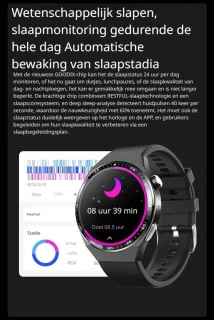 DrPhone ChronaX4 Smartwatch – Zwart