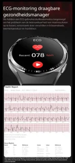 DrPhone ChronaX4 Smartwatch – Zwart