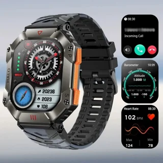 DrPhone ChronoWatchX2 Smartwatch Zwart