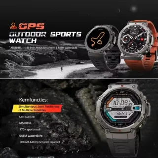 DrPhone CoreX Pro Tactical Smartwatch Heren - NL-versie