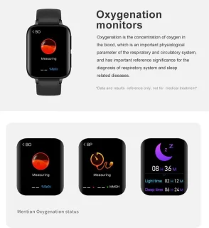 DrPhone CurvX Smartwatch 44mm Goud Leder