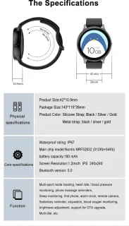 DrPhone DTX Retina Display SmartWatch RoseGoud