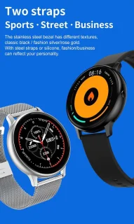 DrPhone DTX Retina Smartwatch Zwart
