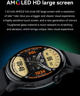 DrPhone DTX Ultra2 AMOLED Smartwatch Rosegoud
