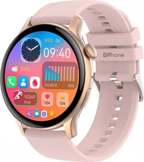 DrPhone DTX Ultra2 AMOLED Smartwatch Rosegoud