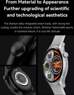 DrPhone DTX Ultra2 Zilver Smartwatch 1.43 Inch AMOLED