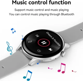 DrPhone DTX Ultra2 Zilver Smartwatch 1.43 Inch AMOLED