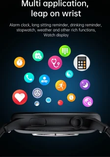 DrPhone DTX Ultra2 Zilver Smartwatch 1.43 Inch AMOLED