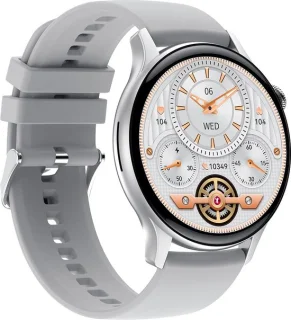 DrPhone DTX Ultra2 Zilver Smartwatch 1.43 Inch AMOLED