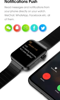 DrPhone iNX Metalen Smartwatch Bluetooth Zilver