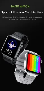 DrPhone iNX Metalen Smartwatch Bluetooth Zilver