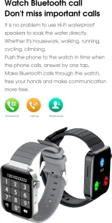 DrPhone iNX Metalen Smartwatch Bluetooth Zilver