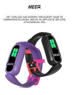DrPhone KidsTime X13 Zwarte Kindersmartwatch 0.96 Inch TFT