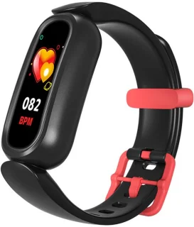 DrPhone KidsTime X13 Zwarte Kindersmartwatch 0.96 Inch TFT