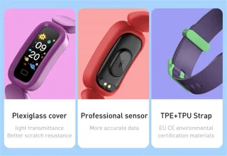 DrPhone KidstimeX12 Smartwatch Kids Donker Paars