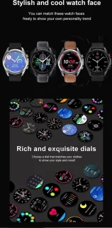 DrPhone ModelX3 Smartwatch Zwart