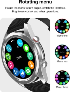 DrPhone ModelX3 Smartwatch Zwart