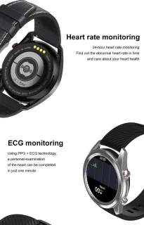 DrPhone ModelX3 Smartwatch Zwart