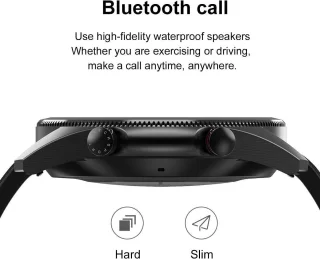 DrPhone ModelX3 Smartwatch Zwart