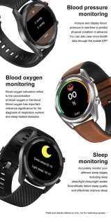 DrPhone ModelX3 Smartwatch Zwart