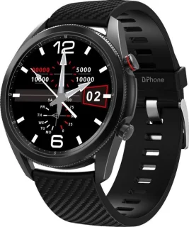 DrPhone ModelX3 Smartwatch Zwart