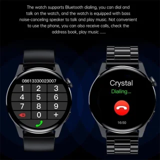 DrPhone ModelX5 Metalen Smartwatch 46mm Zilver