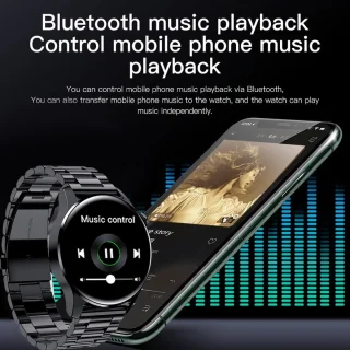 DrPhone ModelX5 Metalen Smartwatch 46mm Zilver