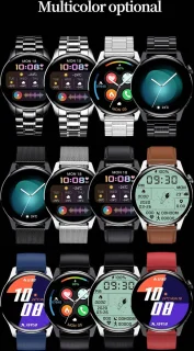 DrPhone ModelX5 Metalen Smartwatch 46mm Zwart