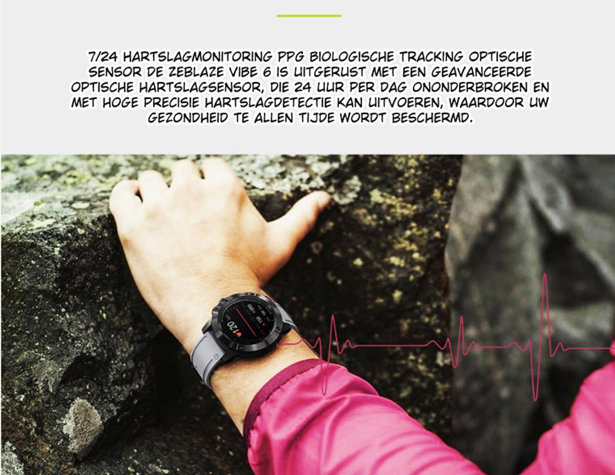 DrPhone ModelX8 Smartwatch Zwart